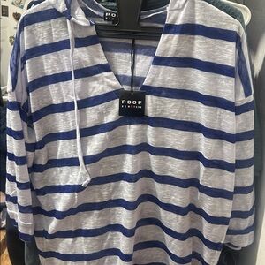 Poof Long Sleeve with a hood.